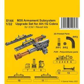   CMK - M35 Armament Subsystem Upgrade Set for AH-1G Cobra 1/32 /for ICM and Revell kits