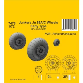 CMK - Junkers Ju 88A/C Wheels Early Type (Revell kits)
