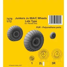 CMK - Junkers Ju 88A/C Wheels Late Type