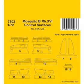   CMK - Mosquito B Mk.XVI Control Surfaces / for 1/72 Airfix kit