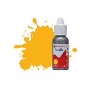   Humbrol - HUMBROL ACRYLIC DROPPER BOTTLE 14ML No 154 Insignia Yellow - Matt