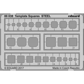 Eduard - Template Squares Steel