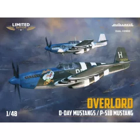   Eduard Plastic Kits - OVERLORD: D-DAY MUSTANGS  / P-51B MUSTANG  DUAL COMBO 1/48 EDUARD-LIMITED