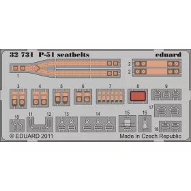 Eduard - P-51 Seatbelts for Tamiya