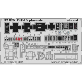 Eduard - F4U-1A Placards for Tamiya