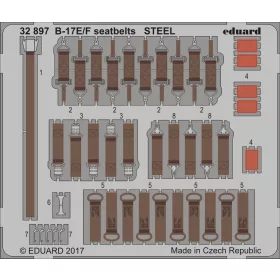 Eduard - B-17E/F Seatbelts Steel for Hk Model