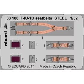 Eduard - F4U-1D Seatbelts Steel for Tamiya
