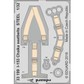 Eduard - I-153 Chaika Seatbelts Steel for ICM