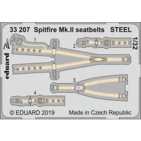 Eduard - Spitfire Mk.II Seatbelts Steel forRevell