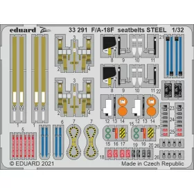Eduard - F/A-18F Seatbelts Steel  For Revell