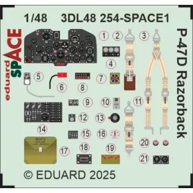 Eduard - P-47D Razorback SPACE for Miniart
