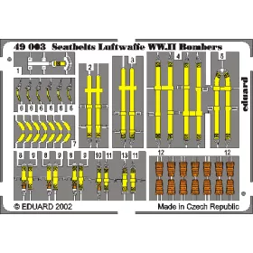 Eduard - Sicherheitsgurte Luftwaffe WW.II Bombers