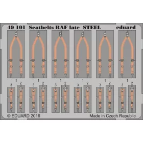 Eduard - Seatbelts RAF late STEEL