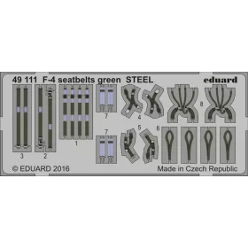 Eduard - F-4 seatbelts green STEEL