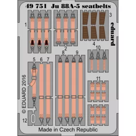 Eduard - Ju 88A-5 seatbelts for ICM