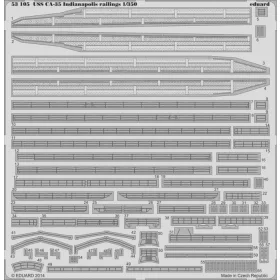Eduard - USS CA-35 Indianapolis railings f.Academ