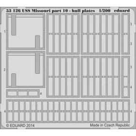 Eduard - USS Missouri part 10-hull plates f. Trum