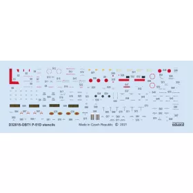 Eduard - P-51D Stencils For Revell/Tamiya