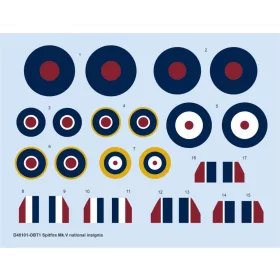 Eduard - Spitfire Mk.V National Insignia For Eduard