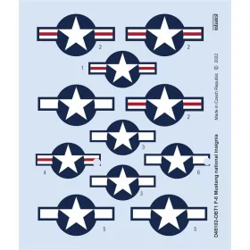 Eduard - F-6 Mustang national insignia for EDUARD