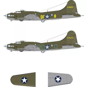   Eduard - B-17F US national insignia & code letters for Revell