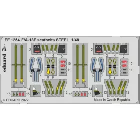Eduard - F/A-18F Seatbelts Steel For Meng