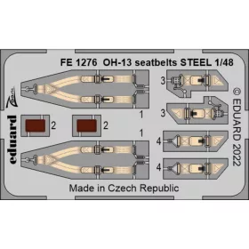 Eduard - OH-13 seatbelts STEEL 1/48