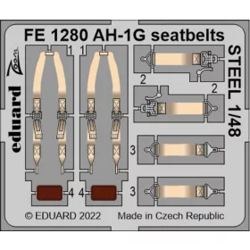 Eduard - AH-1G seatbellts STEEL 1/48