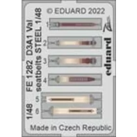 Eduard - D3A1 Val seatbelts STEEL 1/48