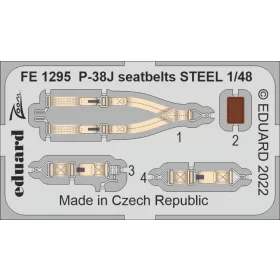 Eduard - P-38J seatbelts STEEL