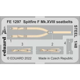 Eduard - Spitfire F Mk.XVIII seatbelts STEEL