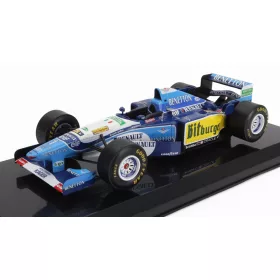   Edicola - BENETTON F1 B195 TEAM MILD SEVEN RENAULT N 1 WORLD CHAMPION SEASON 1995 MICHAEL SCHUMACHER - DAMAGE BLISTER BOX BLUE YELLOW