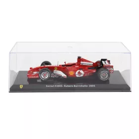   Edicola - FERRARI F1 F2005 N 2 SEASON 2005 RUBENS BARRICHELLO - CON VETRINA - WITH SHOWCASE RED