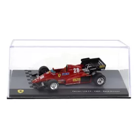   Edicola - FERRARI F1 126C3 N 28 SEASON 1983 RENE ARNOUX - CON VETRINA - WITH SHOWCASE RED