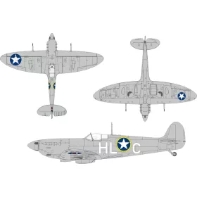   Eduard - Spitfire Mk.Vb early US national insignia for Kotare