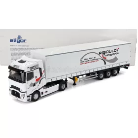   Eligor - RENAULT T-LINE HIGH TRUCK TELONATO RIGOULOT TRANSPORTS 2023 WHITE