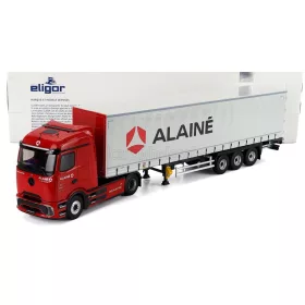   Eligor - MERCEDES BENZ E-ACTROS 600 TRUCK TELONATO ALAINE TRANSPORTS 2025 RED GREY
