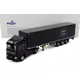   Eligor - RENAULT T480 TRUCK CASSONATO ROAD TRANS TRANSPORTS 2021 BLACK