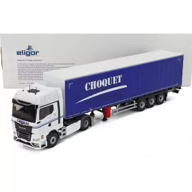   Eligor - MAN TGX GX TELONATO CHOQUET TRANSPORTS 2021 WHITE BLUE