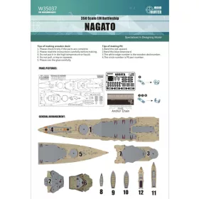 Flyhawk - IJN Navy Nagato Wood Deck
