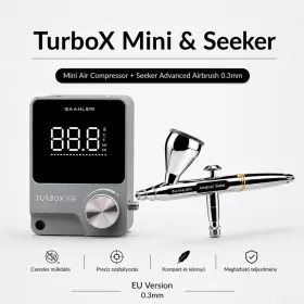   Gaahleri - Turbox Mini Kit with Seeker 03 - festékszóró pisztoly kompresszorral
