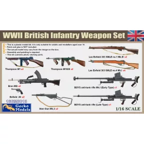 Gecko Models - 1/16 WWII British Infantry Weapon Set - Gecko