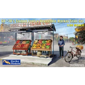   Gecko Models - 60's-70's Saigon Fruit&Vegetable Market Stall Set