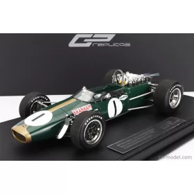   Gp-Replicas - Brabham F1 Bt24 Repco N 1 2Nd Mexico Gp 1967 Jack Brabham - Con Vetrina - With Showcase Green Gold