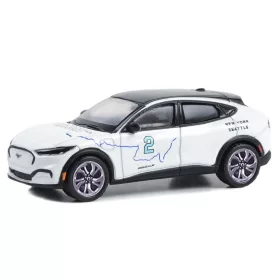   Greenlight - 1:64 2021 Ford Mustang Mach-E - New York to Seattle Transcontinental Tour "Ocean to Ocean Reimagined" (Hobby Exclusive) - GreenLight