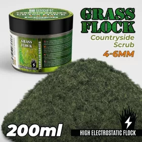  Green Stuff World - Static Grass Flock 4-6mm - COUNTRYSIDE SCRUB (200 ml)