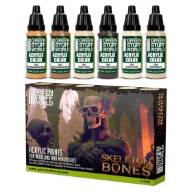   Green Stuff World - Bones / Paint Set Acrylic Colors - Bones(6 pcs)