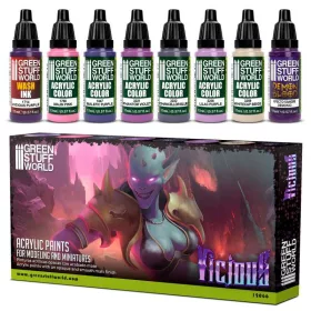 Green Stuff World - Paint Set - Vicious (8 pcs)