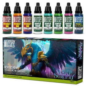 Green Stuff World - Paint Set - Warp Sorcery (8 pcs)