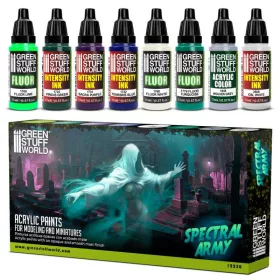 Green Stuff World - Paint Set - Spectral Army (8 pcs)